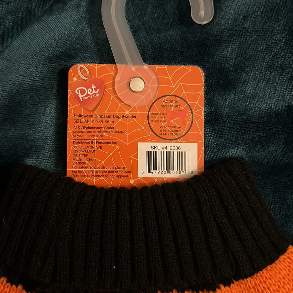 Halloween Dinosaur Dog Sweater